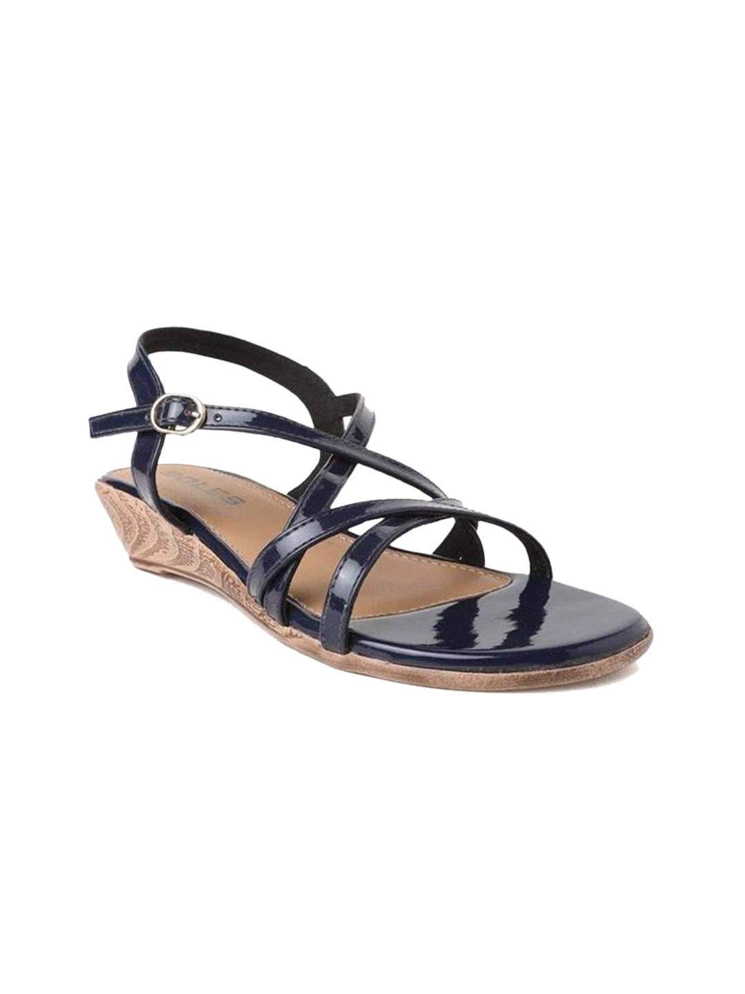

SOLES Black Wedge Sandals
