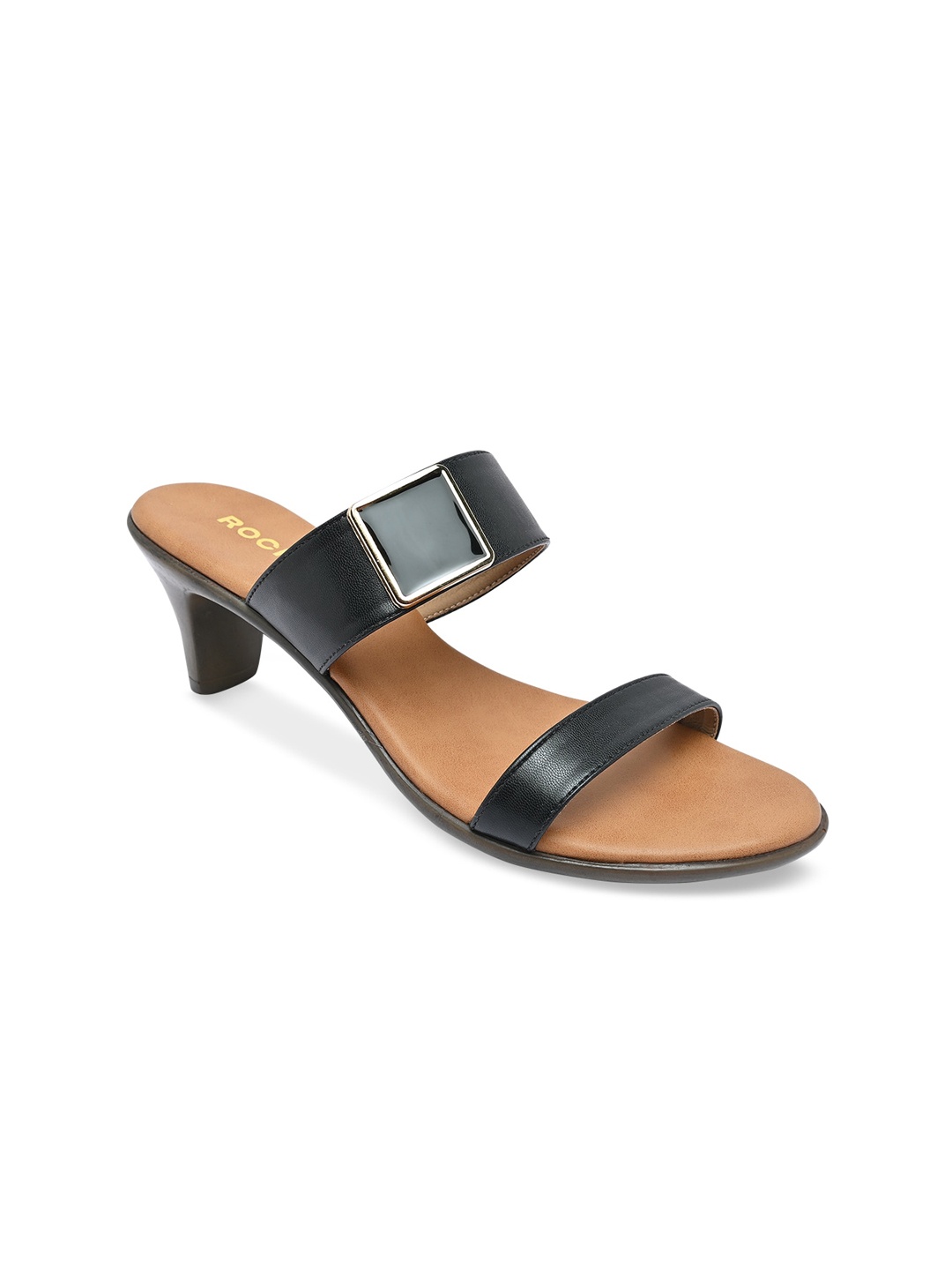 

Rocia Black & Brown Slim Heels