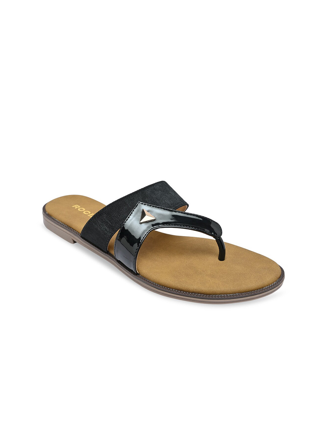 

Rocia Women Black Open Toe Flats