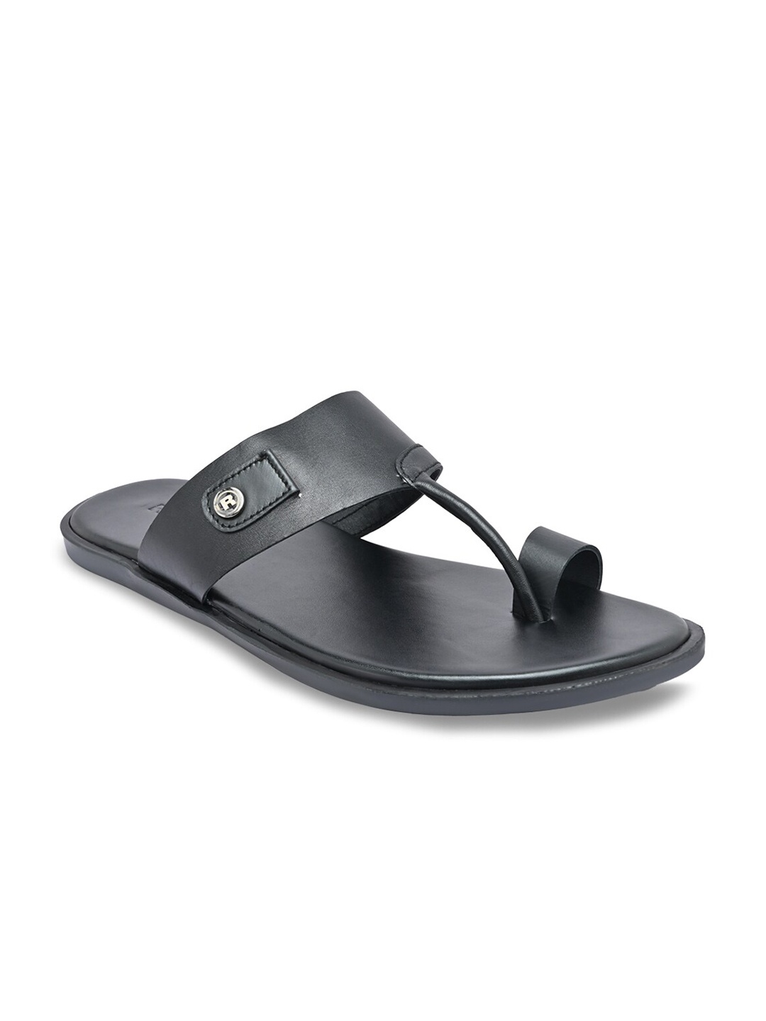 

Regal Men Black Leather Comfort Sandals