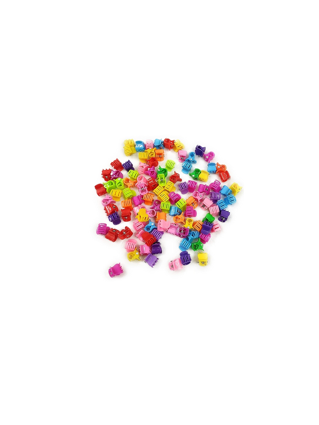 

CHANDERKASH Women Pink & Orange Pack Of 20 Mini Claw Clip