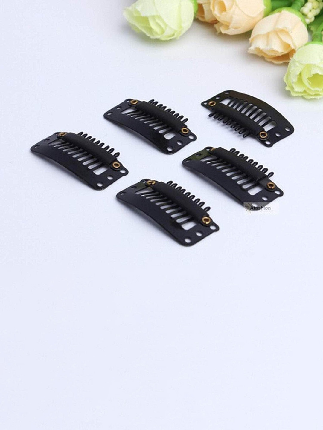 

CHANDERKASH Set Of 12 U-shape Stainless Steel Wig Clips, Black