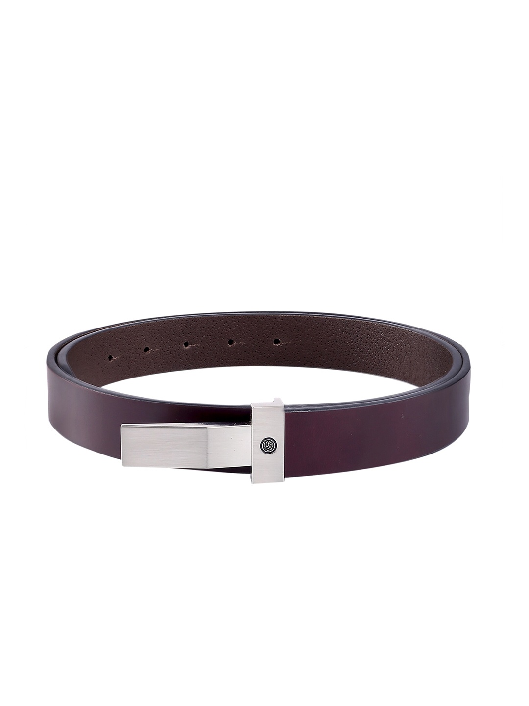 

bacca bucci Men Maroon Leather Belt