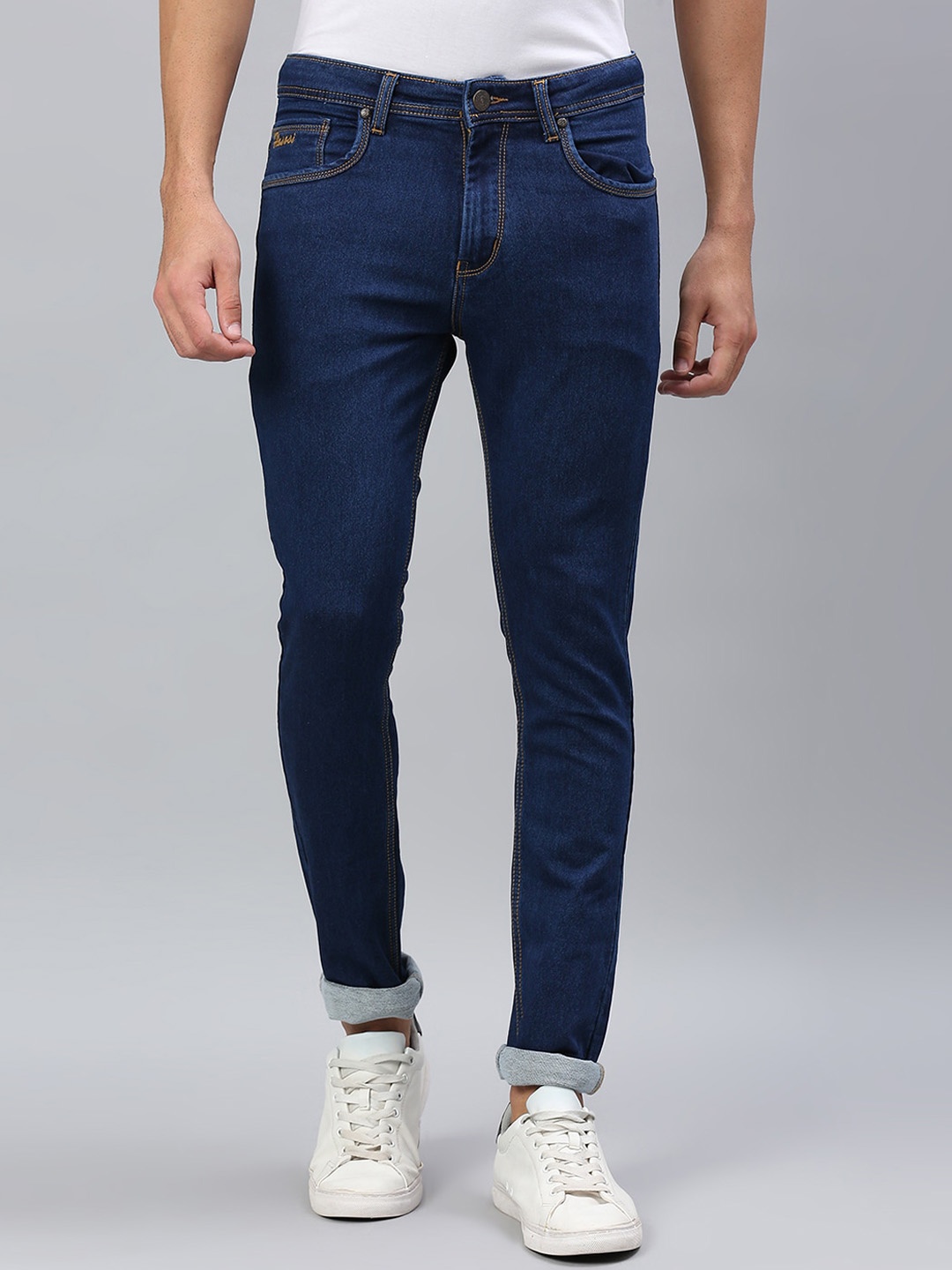 

HJ HASASI Men Blue Slim Fit Acid Wash Stretchable Jeans