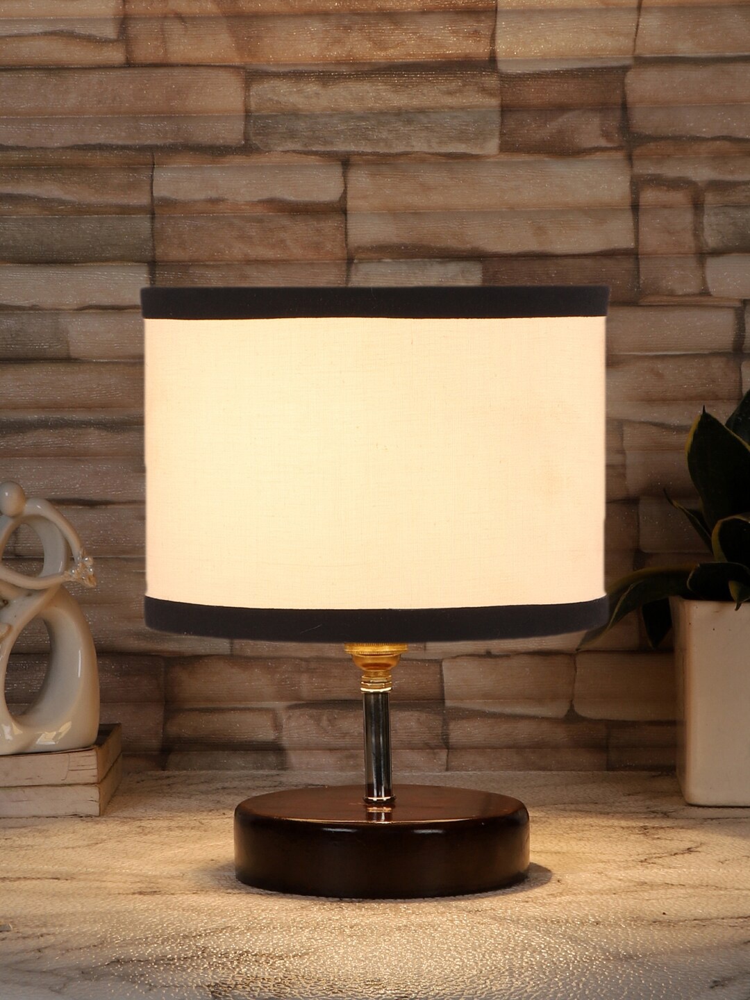 

Devansh White & Black Solid Table Lamps