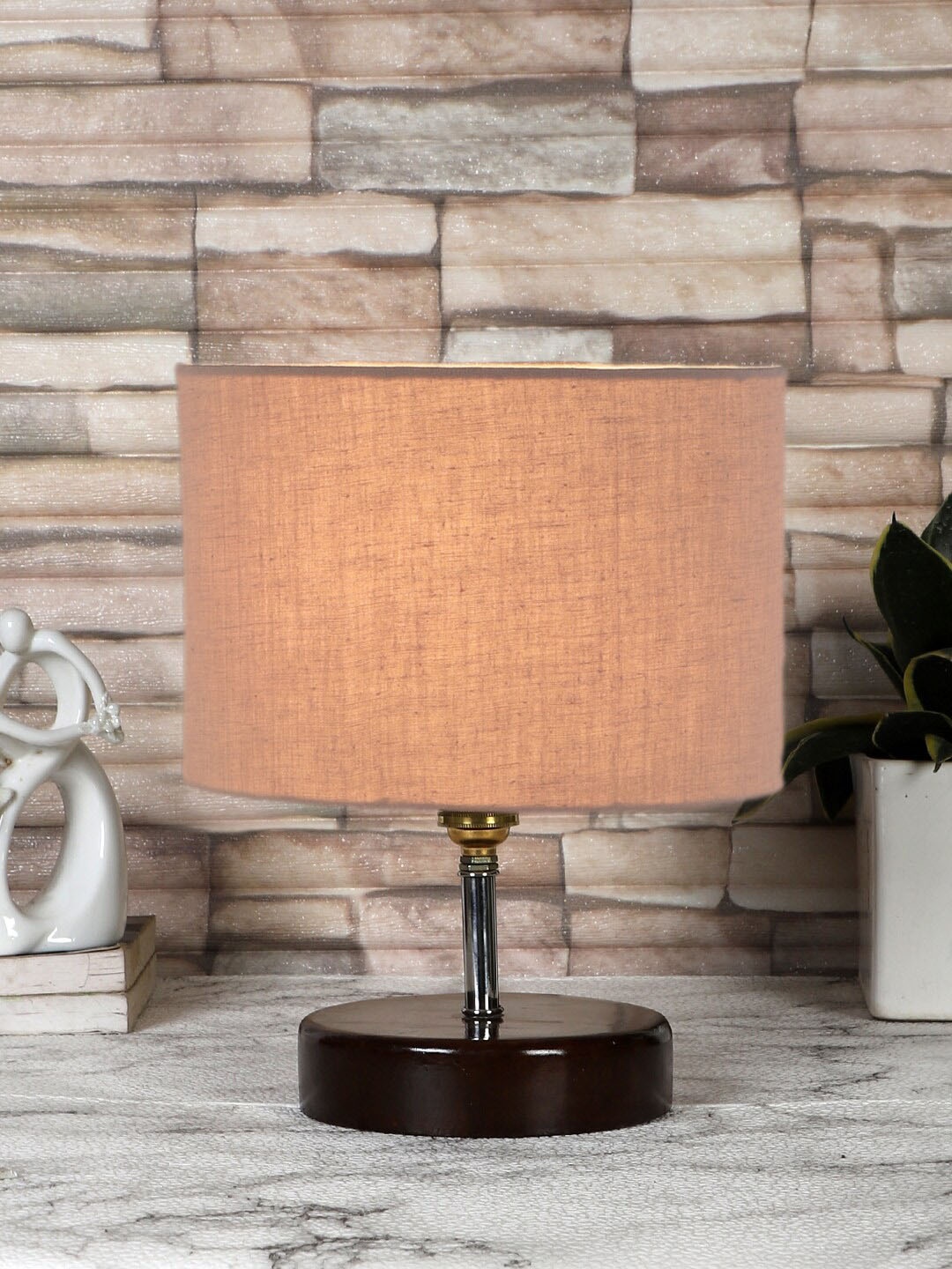 

Devansh Grey Solid Cylindrical Table Lamp