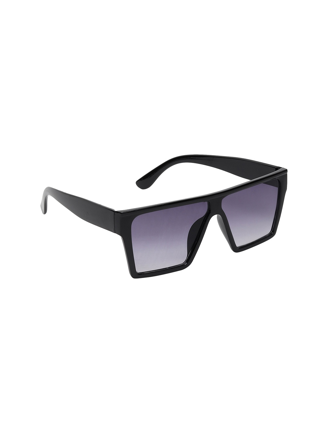 

GARTH Unisex Purple Lens & Black Square Sunglasses With UV Protected Lens