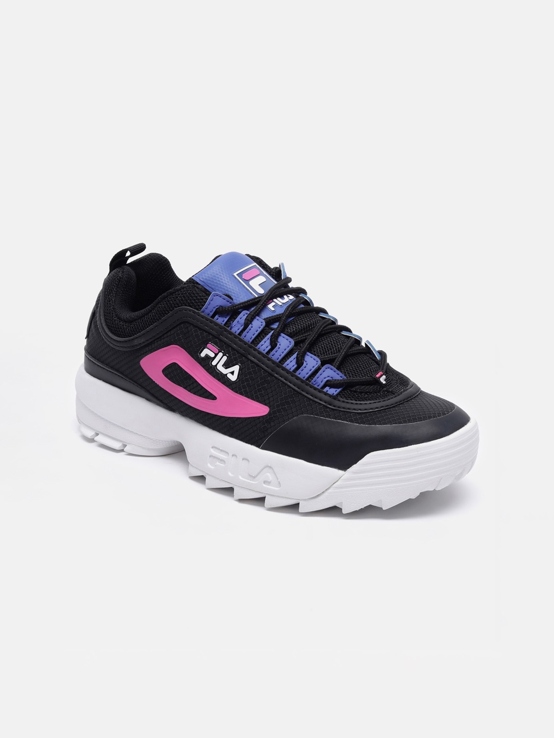 

FILA Women Black Textured Sneakers