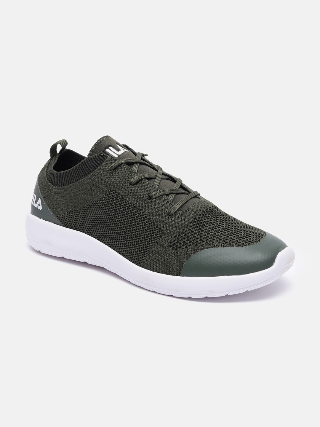 

FILA Men Green Textured Sneakers
