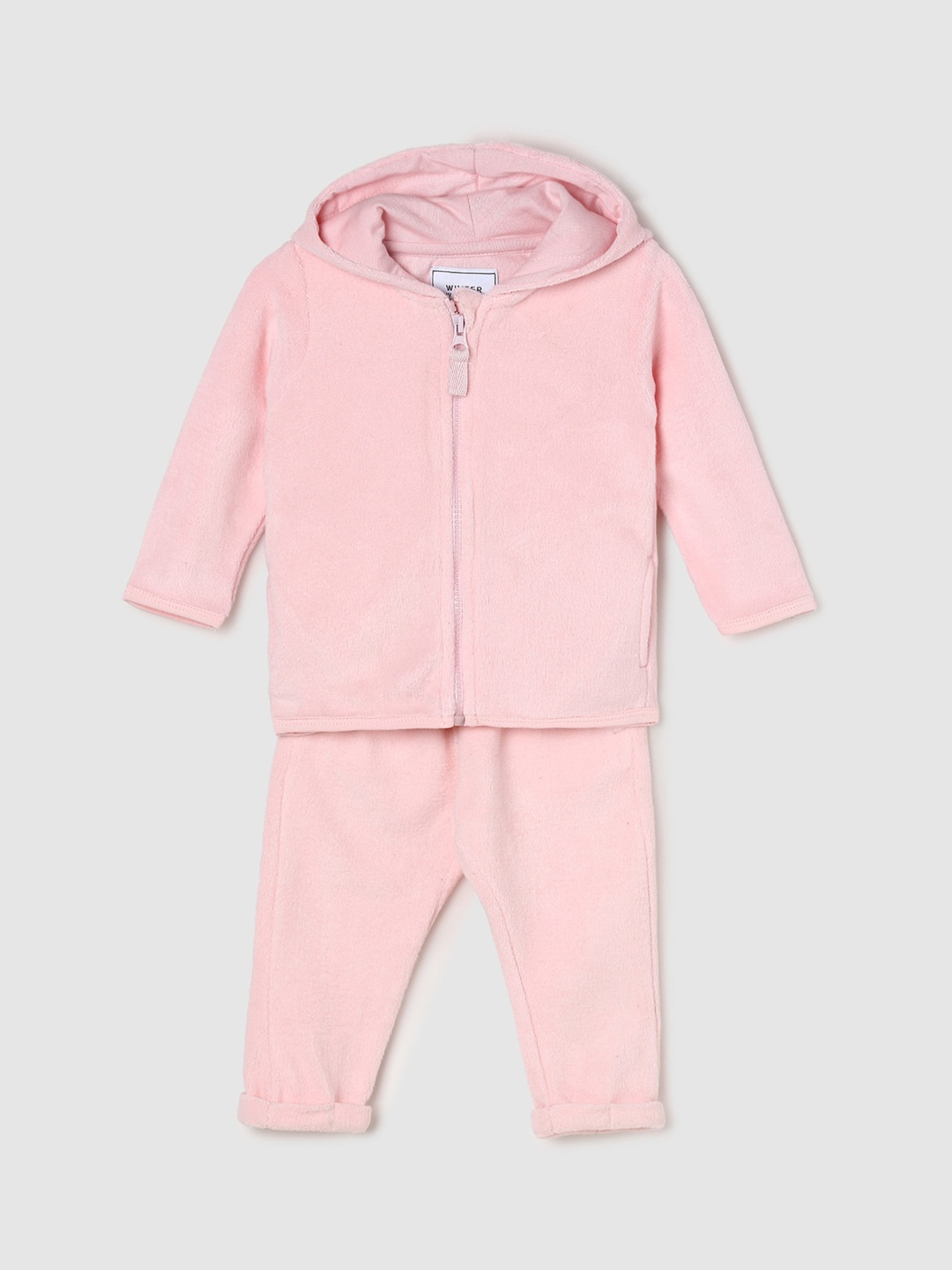 

max Girls Round Neck Night suit, Pink