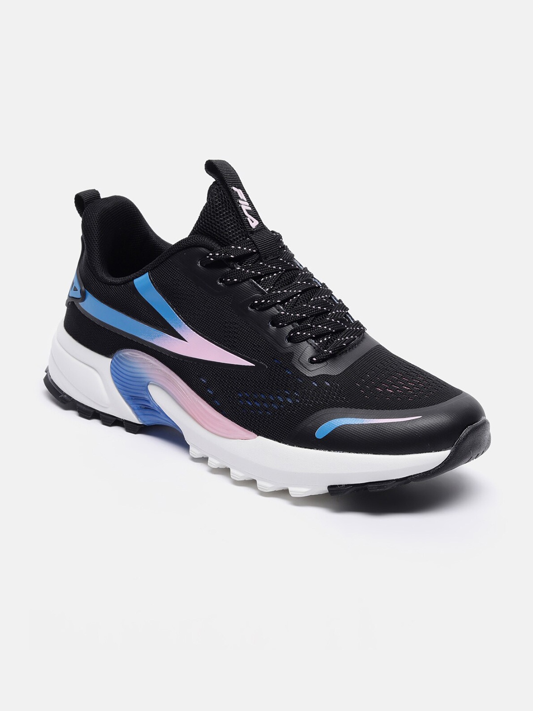 

FILA Women Kantero Woven Design Running Shoes, Black
