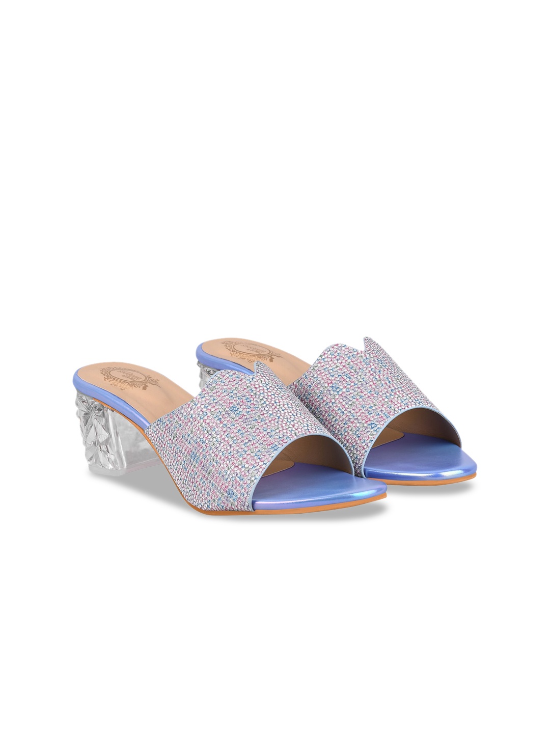

Shoetopia Blue Block Heels