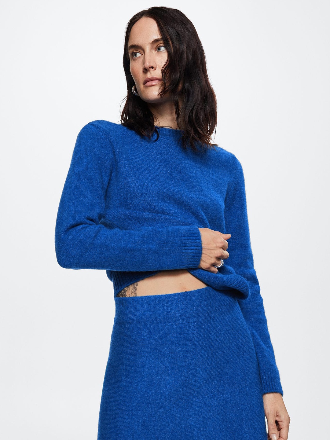 

MANGO Women Blue Sustainable Pullover