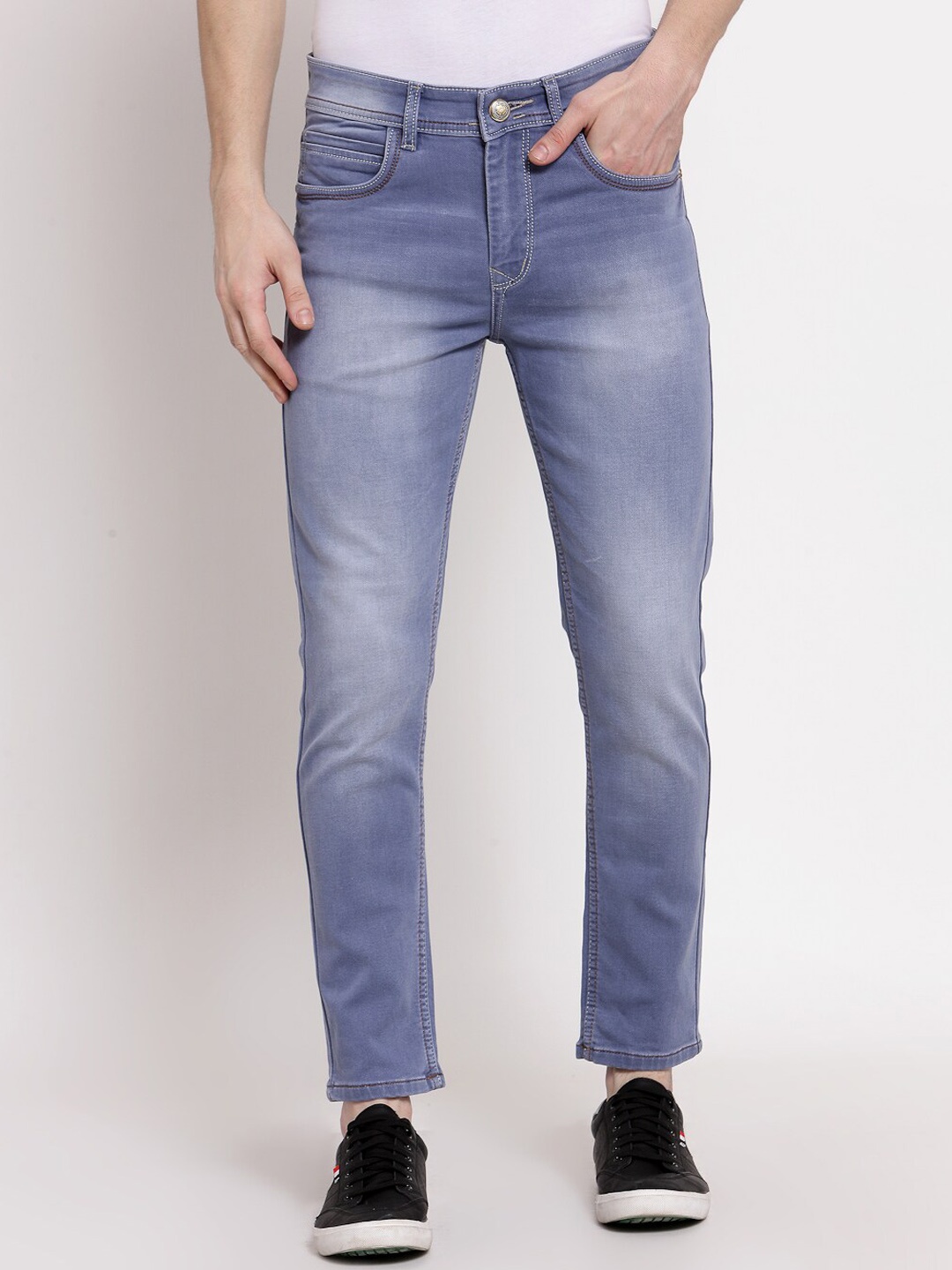 

FEVER Men Blue Slim Fit Light Fade Stretchable Jeans