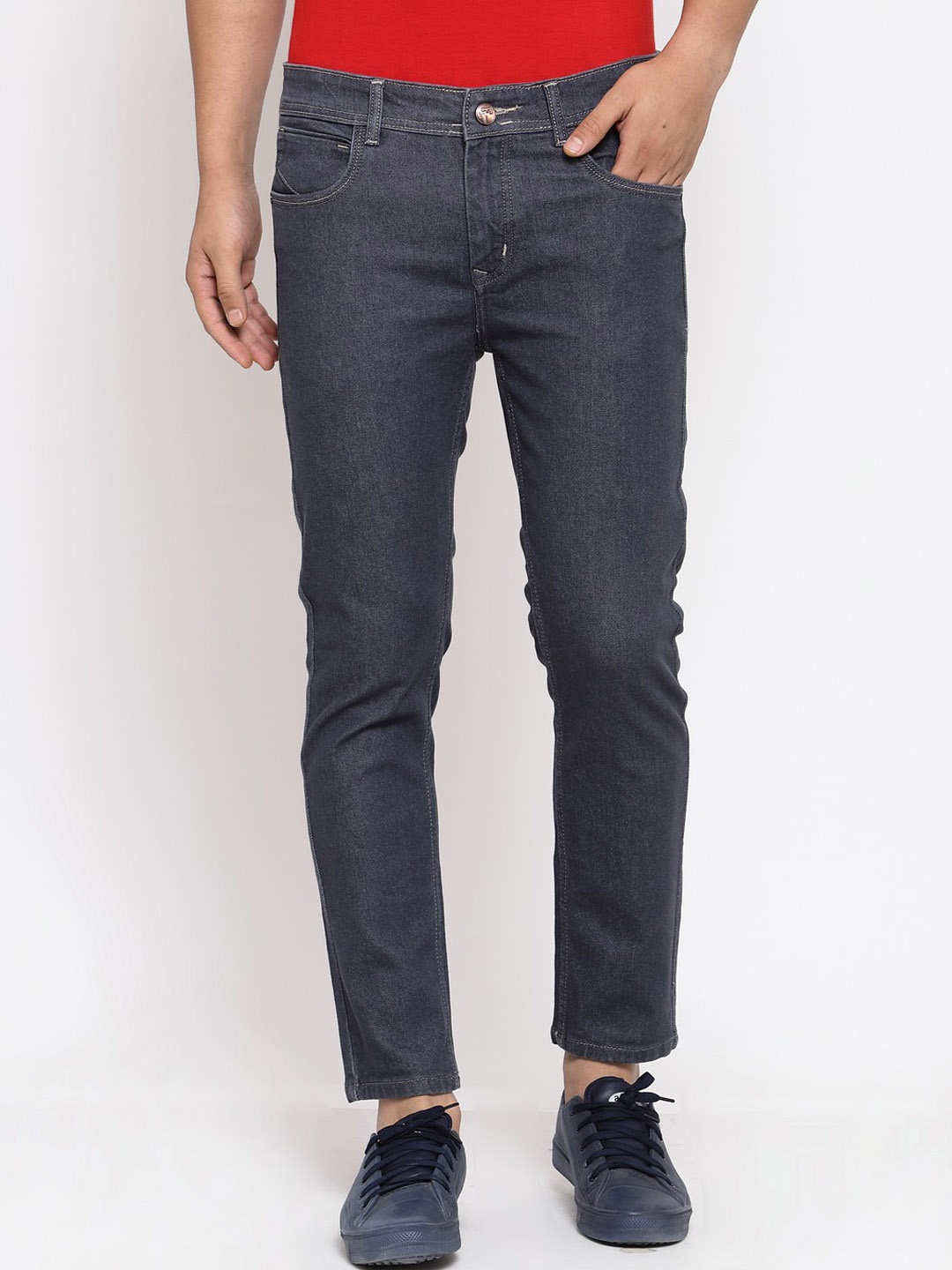 

FEVER Men Grey Slim Fit Stretchable Cotton Jeans