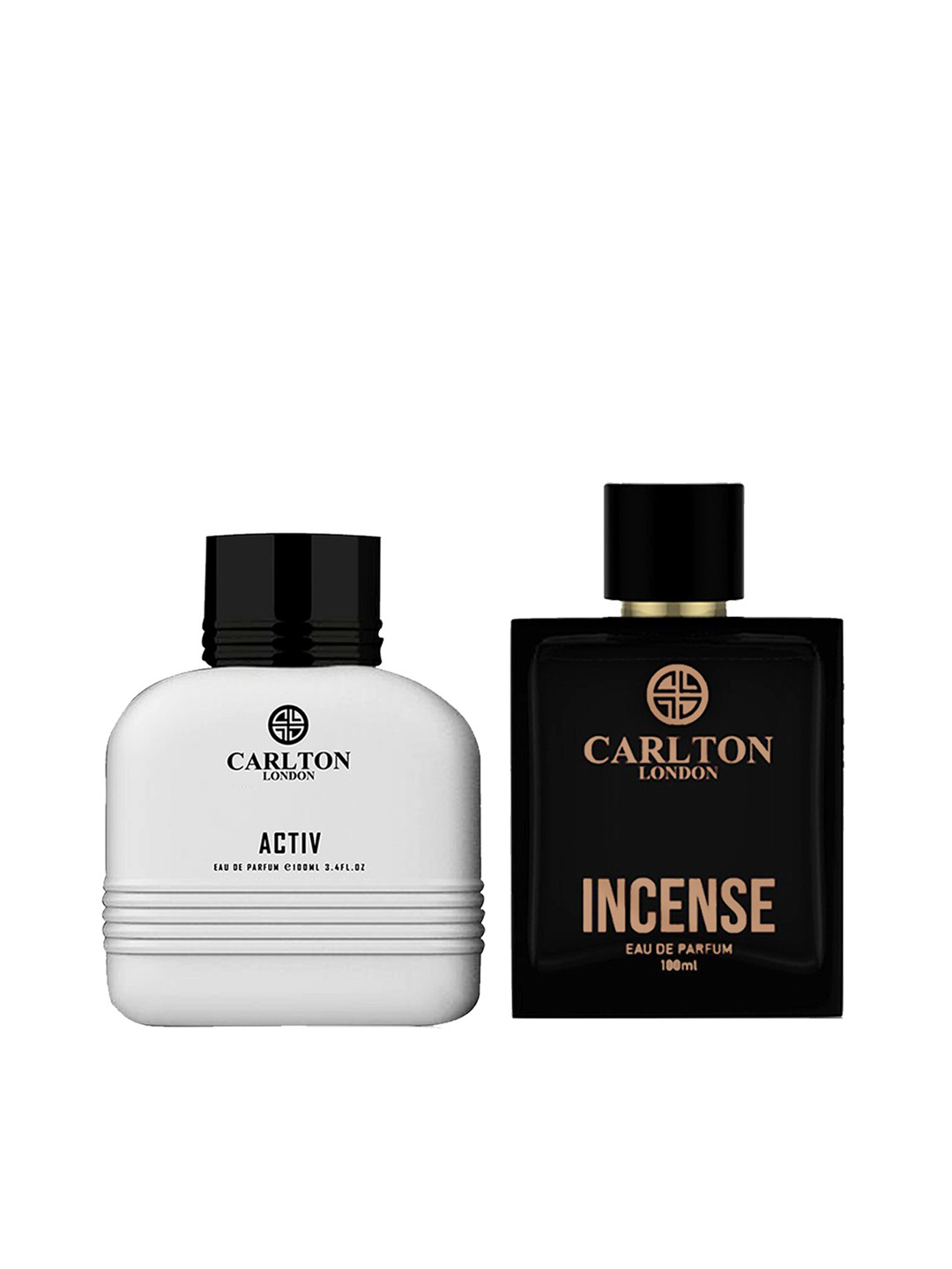 

Carlton London Set of Men Limited Edition Incense & Active Eau De Parfum - 100 ml each, White