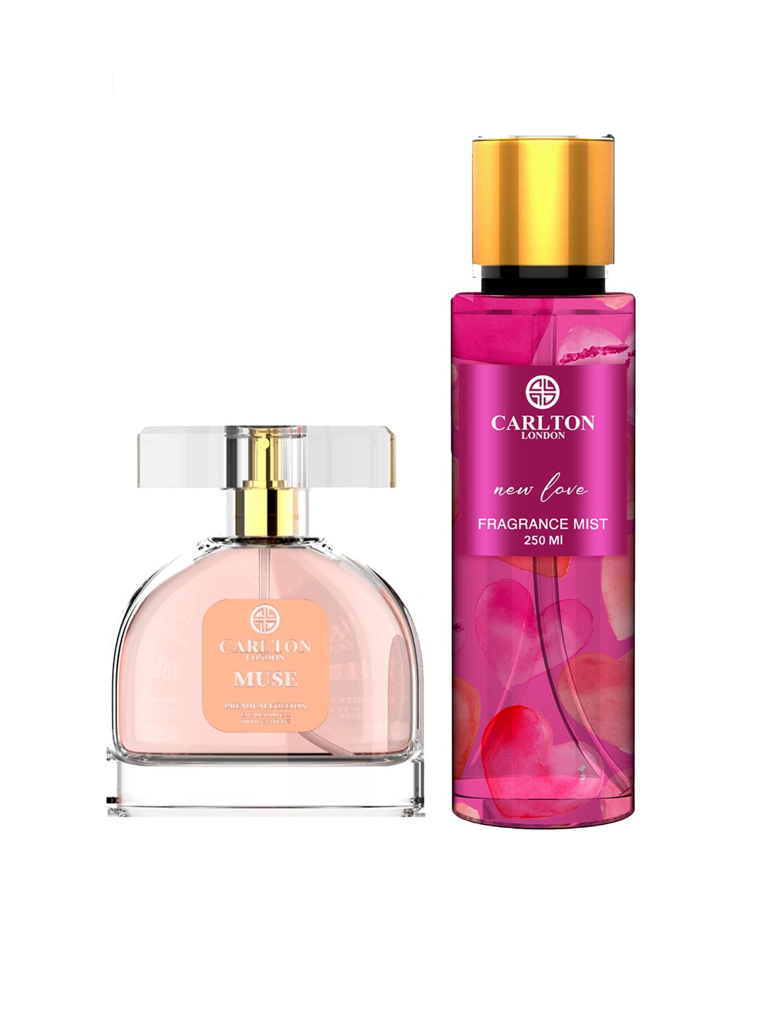 

Carlton London Set of New Love Fragrance Body Mist - 250 ml & Muse Eau De Parfum - 100 ml, Peach