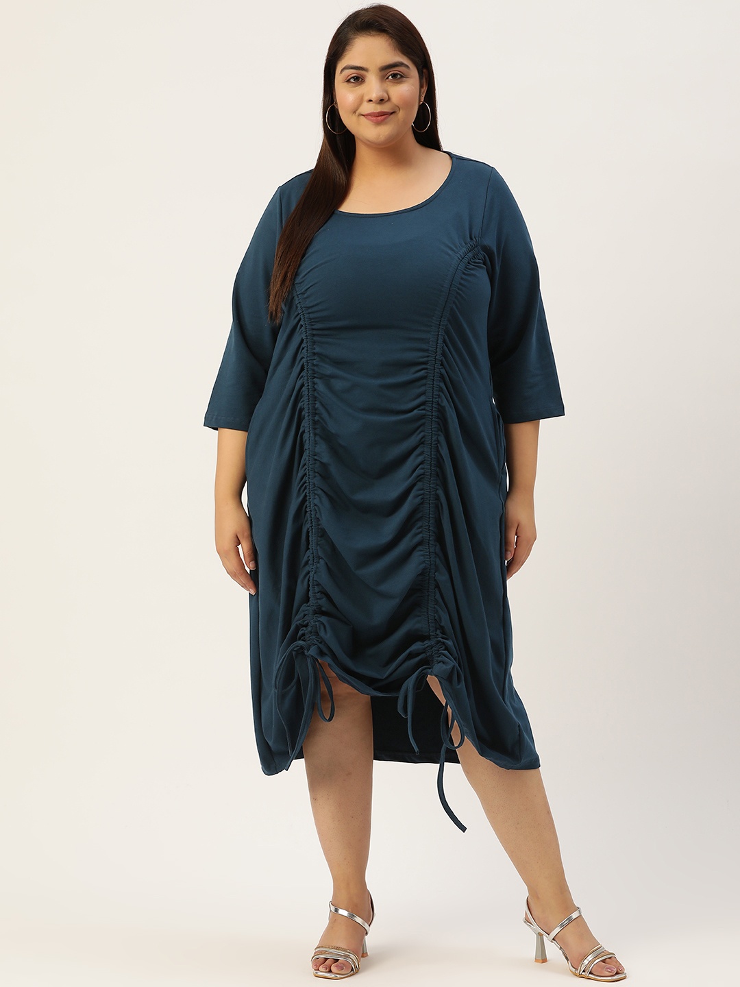 

theRebelinme Plus Size A-Line Midi Dress, Blue