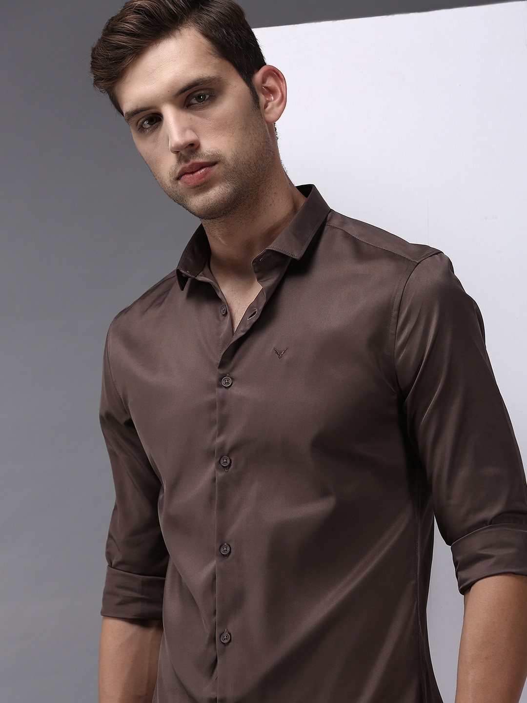 

SHOWOFF Men Brown Comfort Casual Cotton Shirt