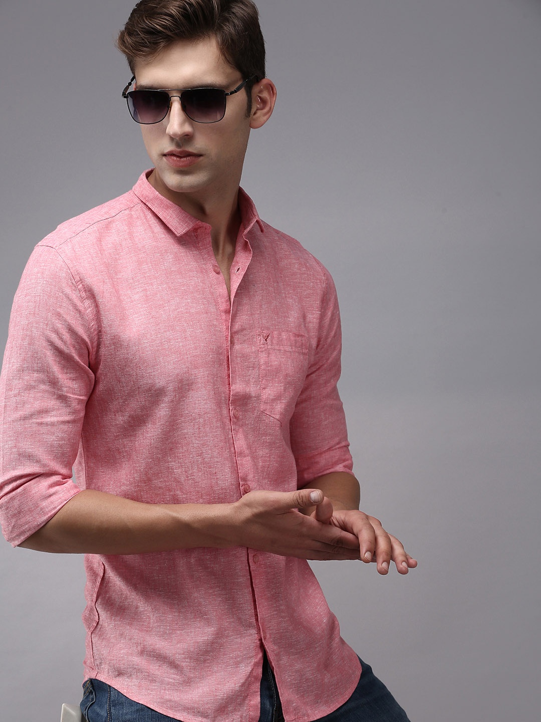 

SHOWOFF Men Coral Comfort Cotton Casual Shirt