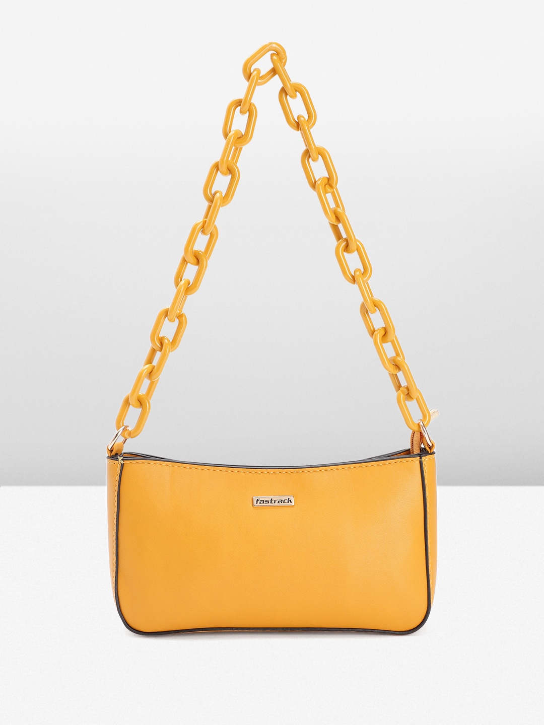 

Fastrack Structured Shoulder Bag, Mustard
