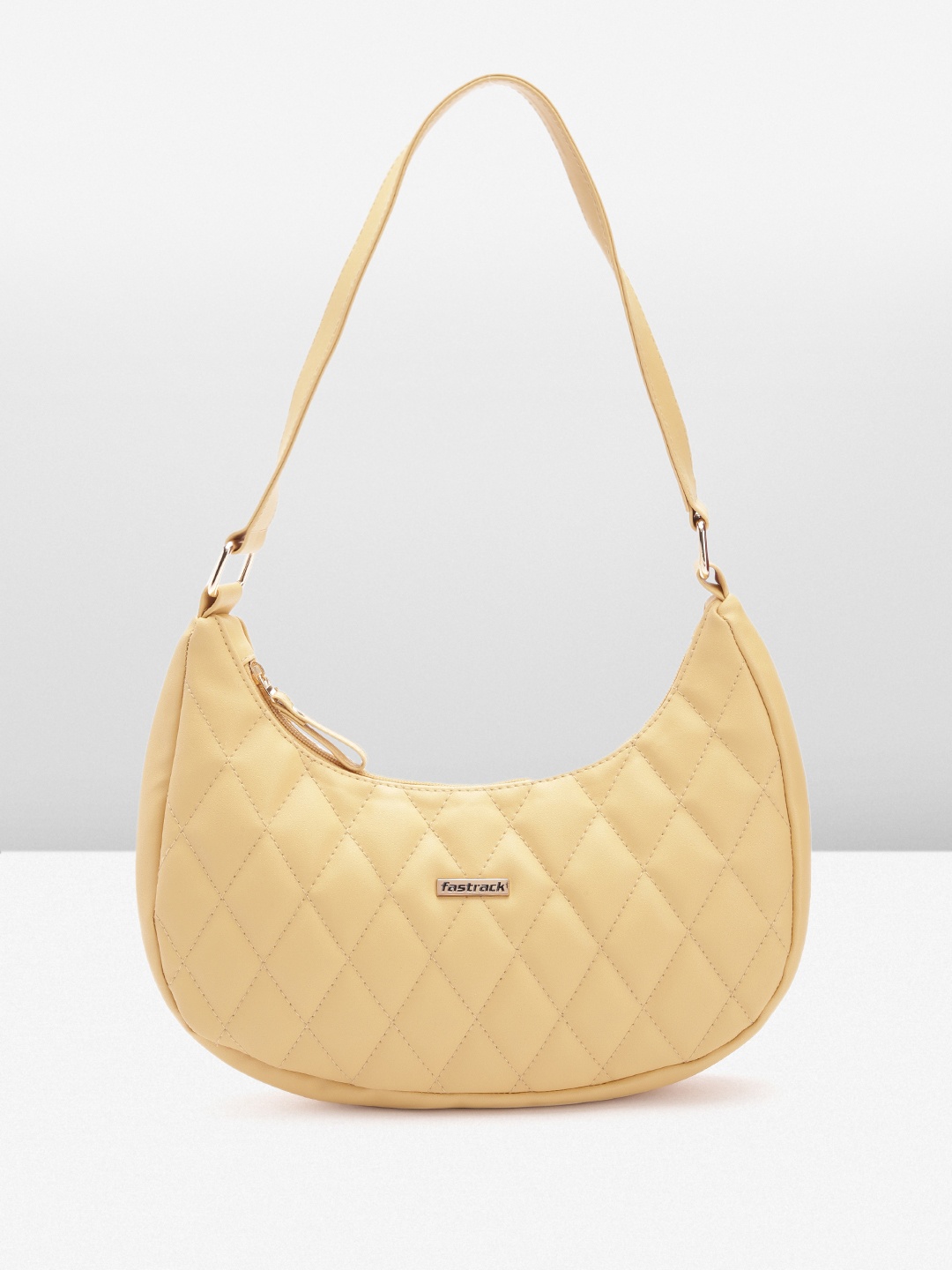 

Fastrack Structured Baguette Bag with Quilted, Yellow