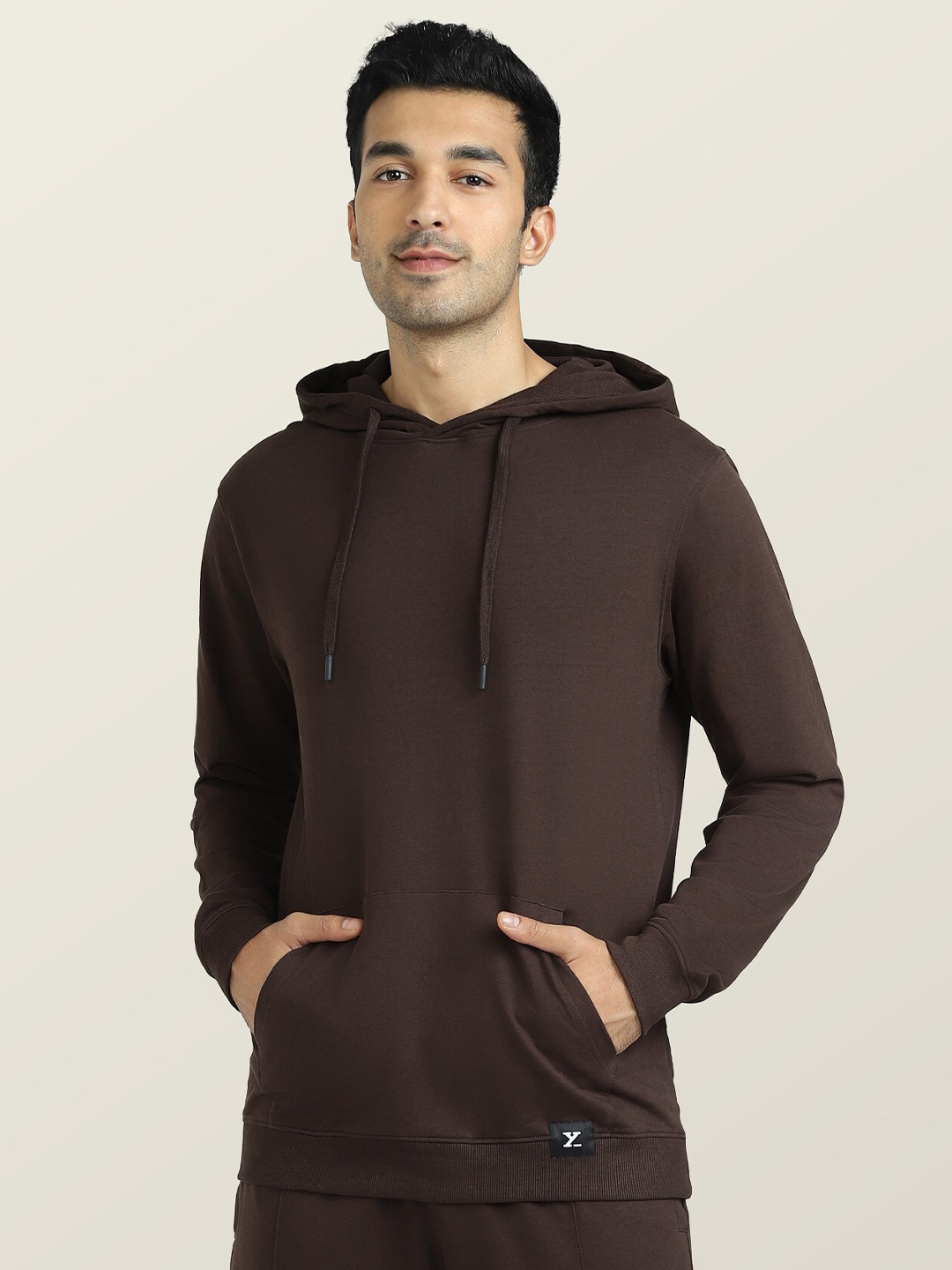 

XYXX Men Brown Cruze French Terry Cotton Hoodie