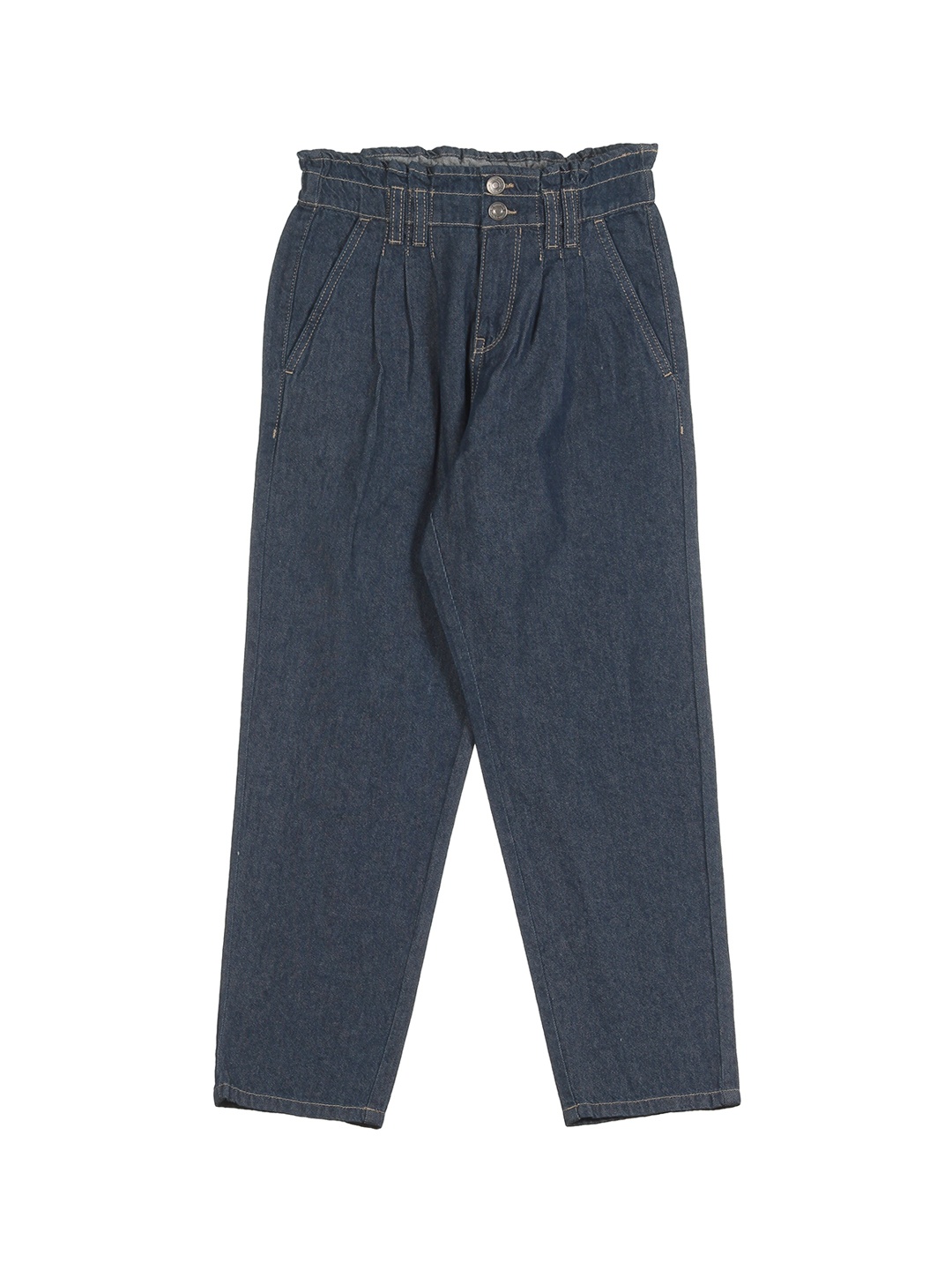 

Lil Lollipop Girls Navy Blue Relaxed Fit Cotton Jeans