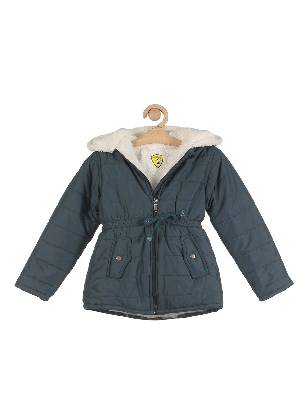 

Lil Lollipop Girls Navy Blue Lightweight Outdoor Puffer Jacket