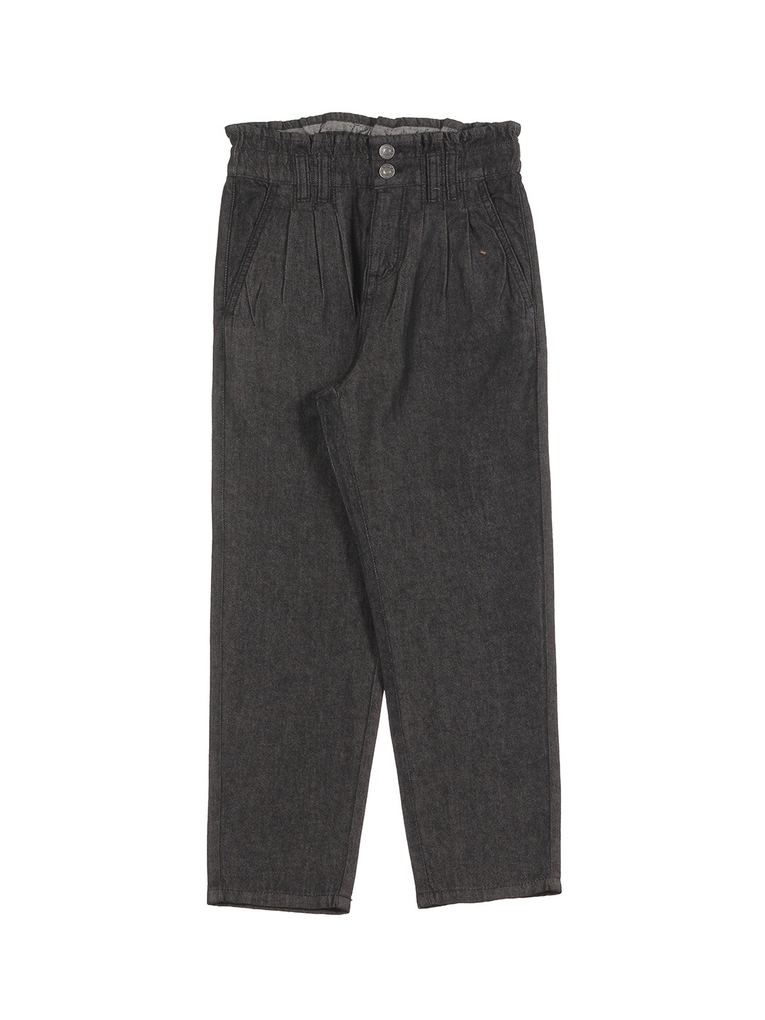 

Lil Lollipop Girls Black Relaxed Fit Cotton Jeans