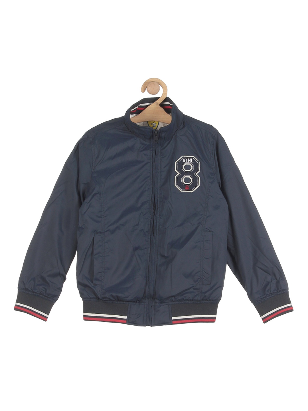 

Lil Lollipop Boys Navy Blue Lightweight Outdoor Bomber Jacket