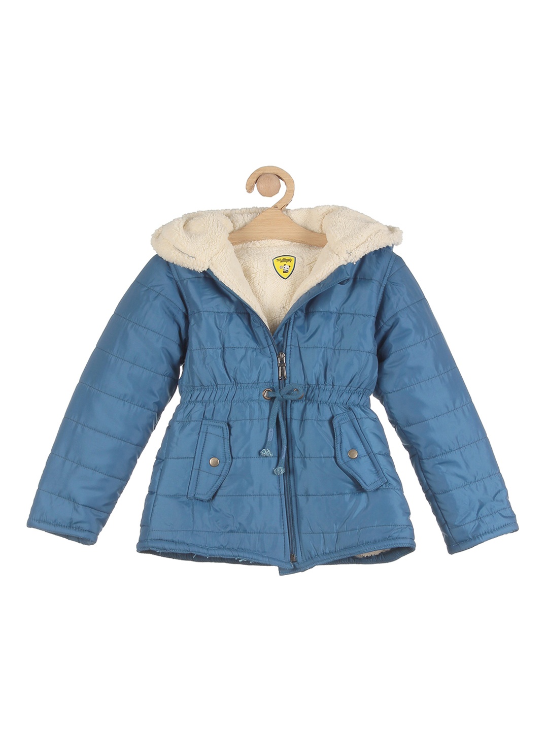 

Lil Lollipop Girls Blue Lightweight Outdoor Puffer Jacket