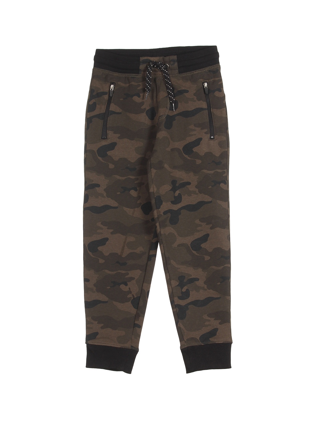 

Lil Lollipop Kids Green Printed Joggers