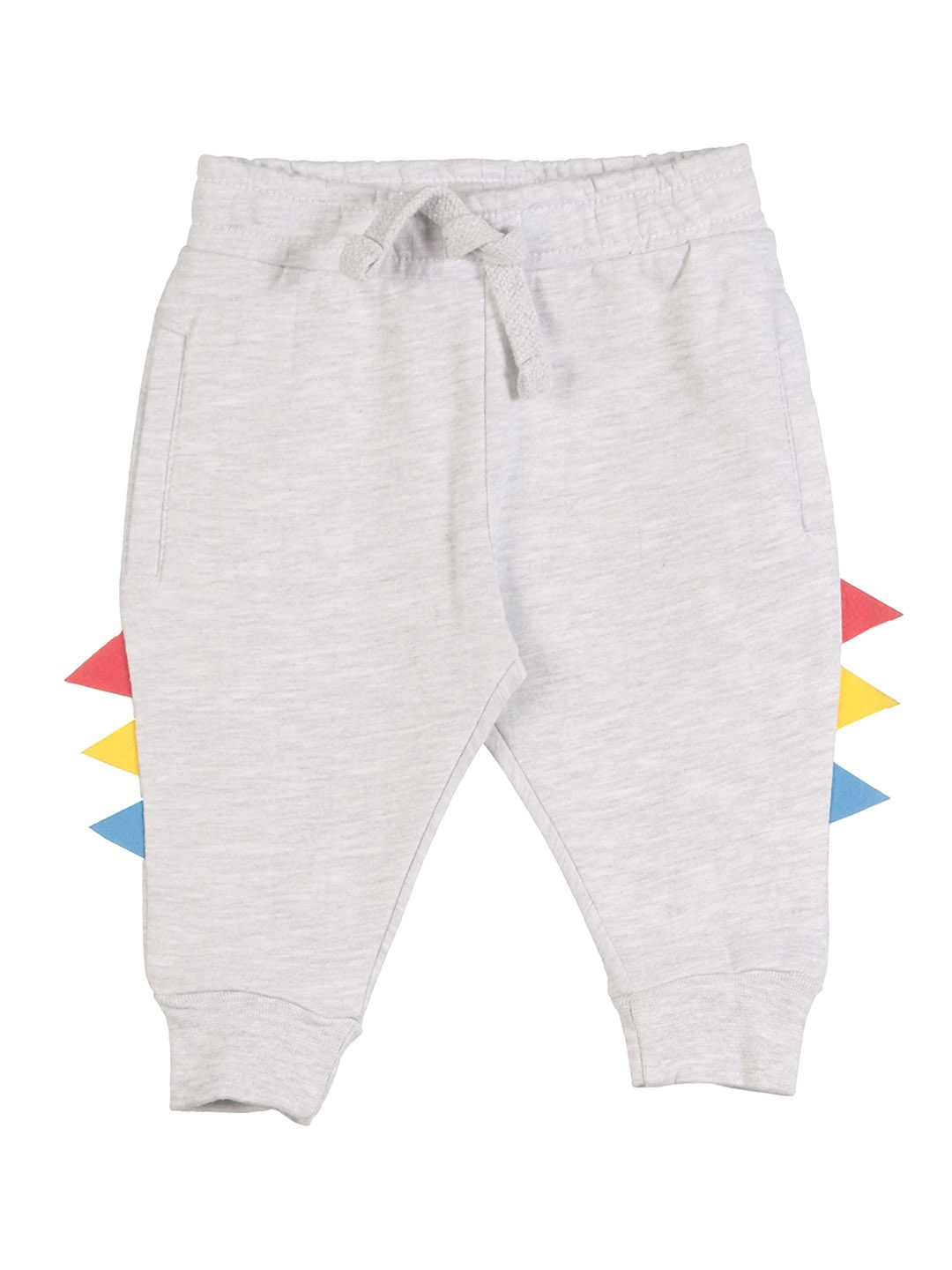 

Lil Lollipop Kids Grey Solid Straight-Fit Fleece Joggers