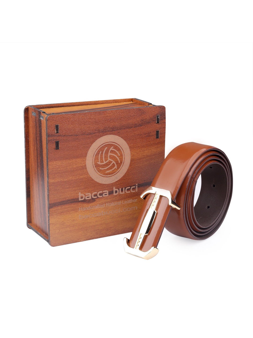 

bacca bucci Men Tan Leather Belt