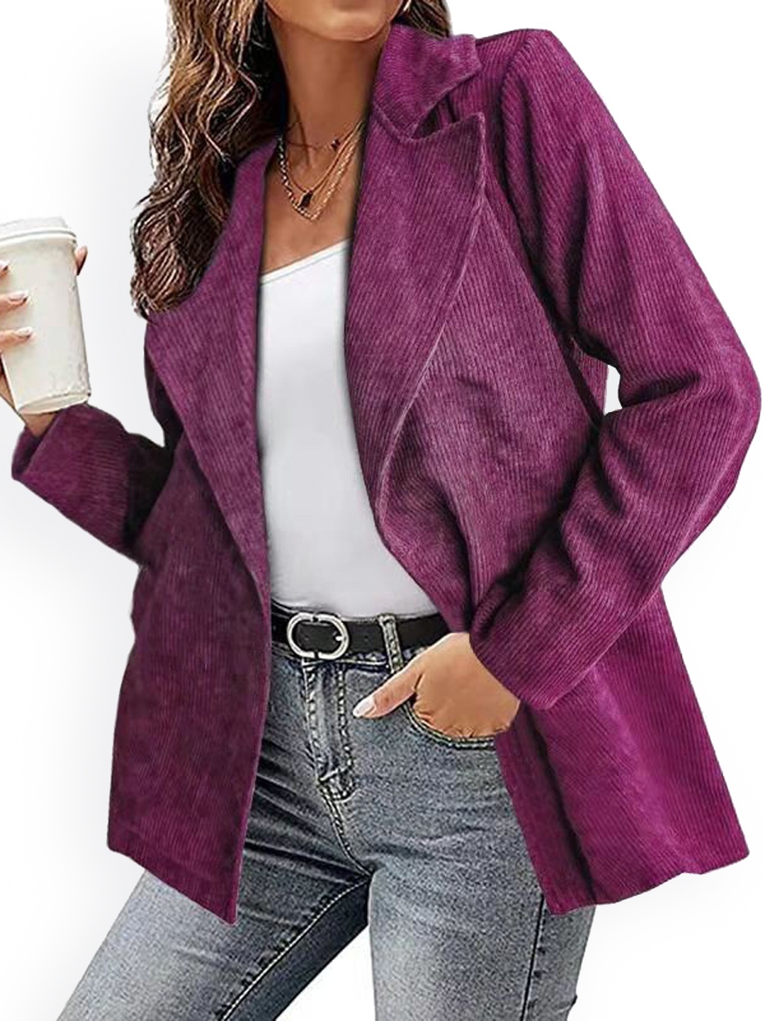 

BoStreet Women Purple Tailored Jacket