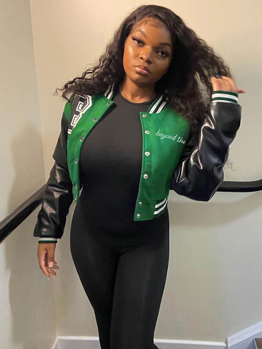 

BoStreet Women Green Cotton Sporty Jacket