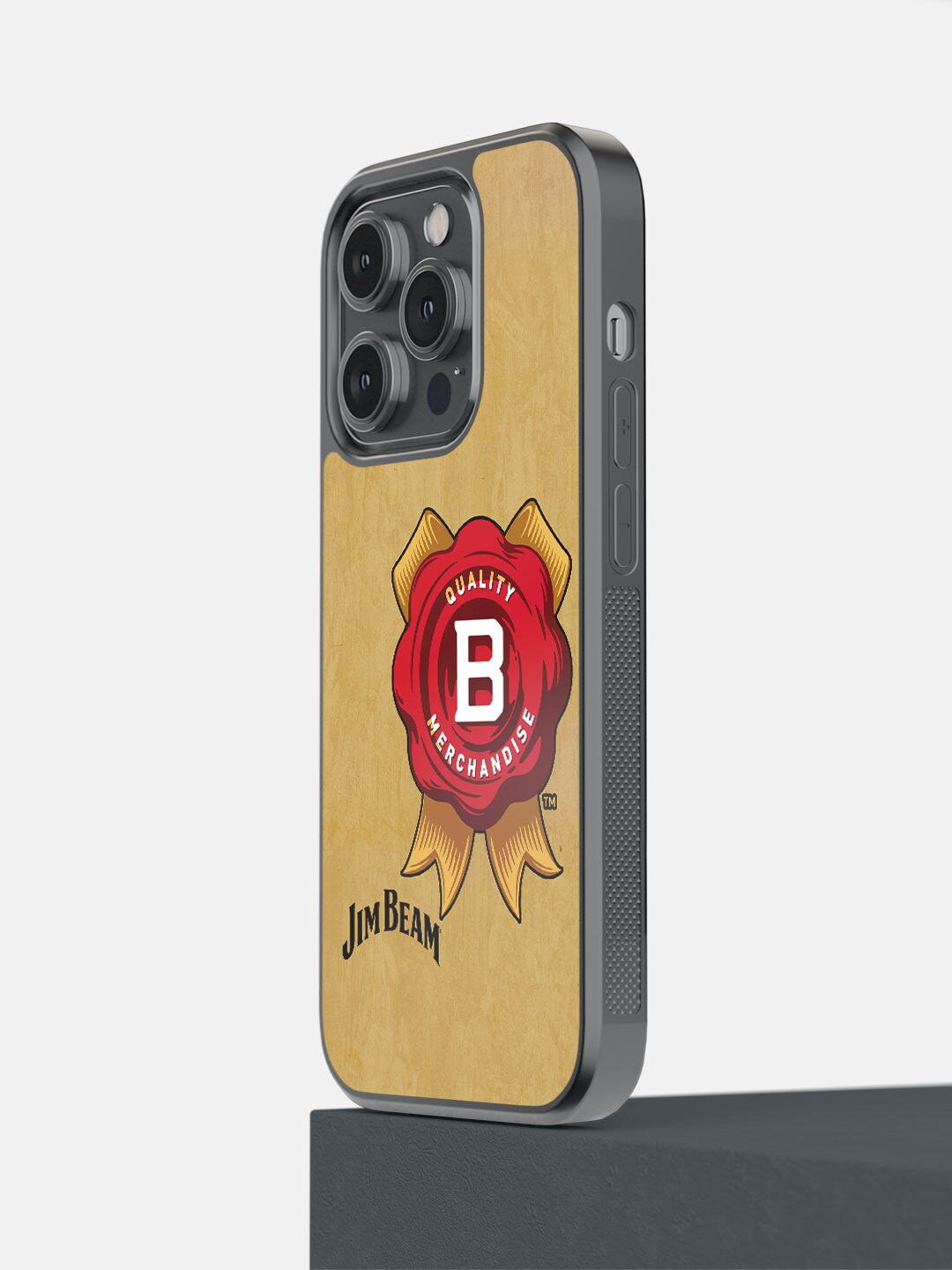 

macmerise Gold-Colored Printed 14 Pro Bumper Case