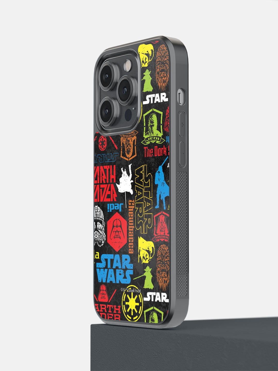 

macmerise Black Printed 14 Pro Bumper Case