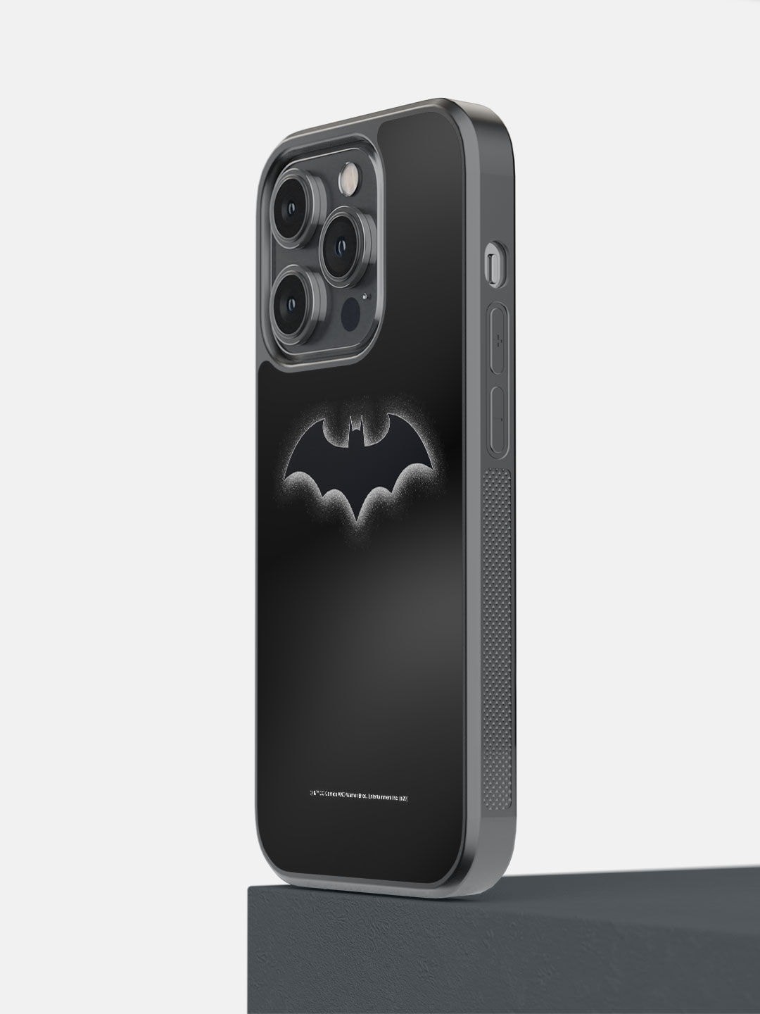 

macmerise Black Batman Printed Polycarbonate iPhone 14 Pro Phone Back Case