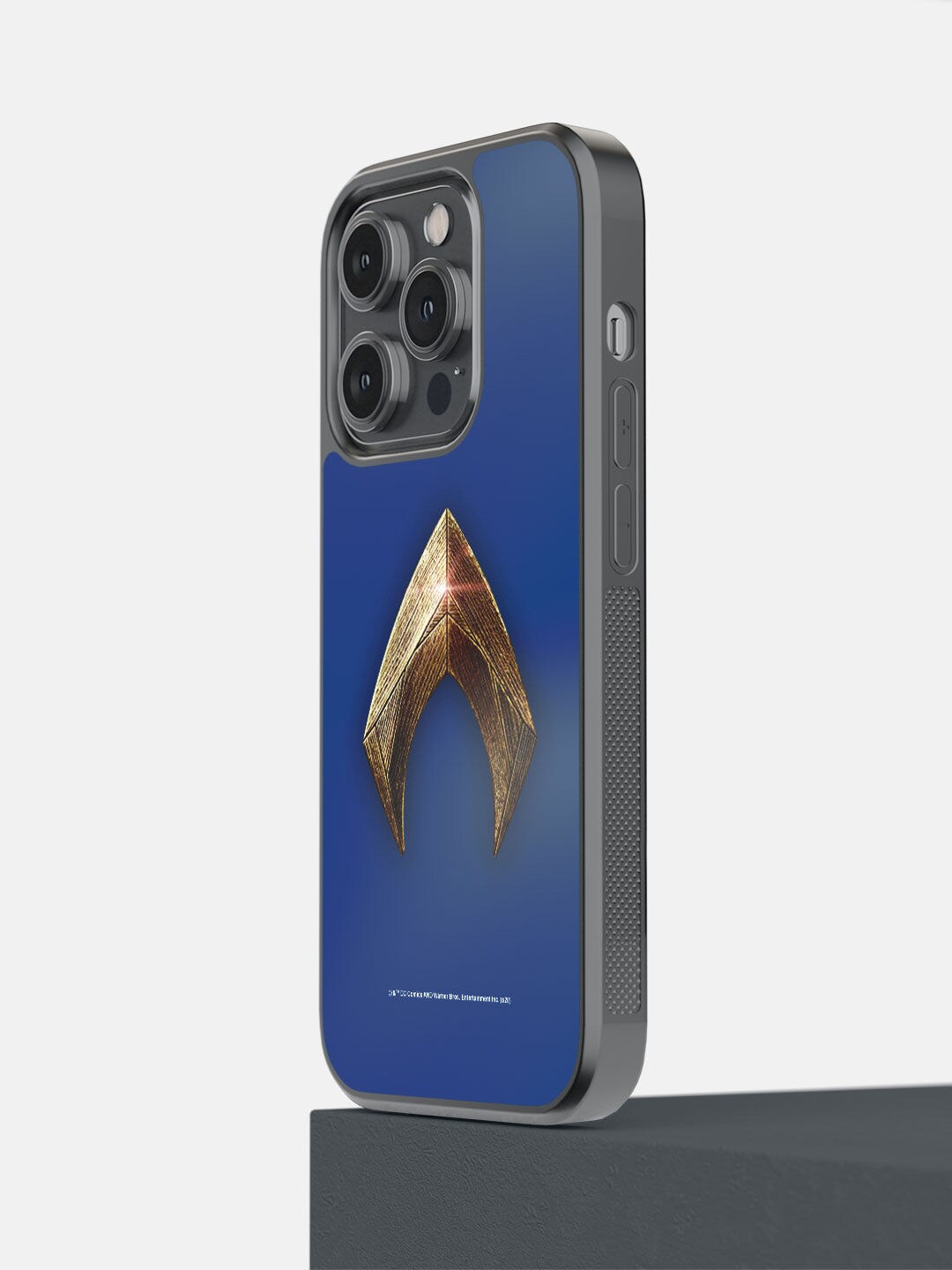 

macmerise Blue Printed Logo Aquaman iPhone 14 Pro Phone Back Case