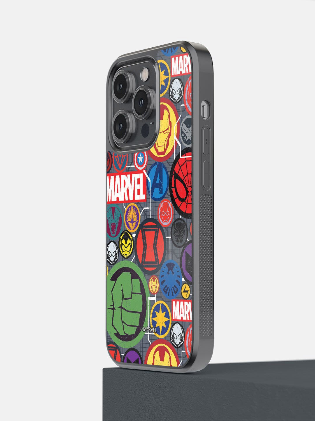 

macmerise Red & Green Marvel Iconic Mashup iPhone 14 Pro Mobile Back Case
