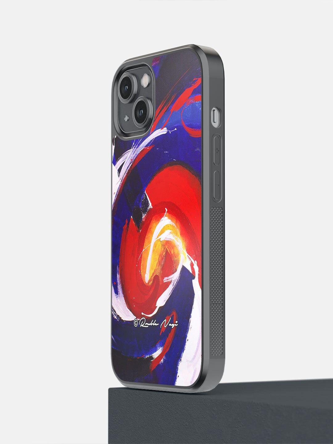 

macmerise Blue & Red Waves iPhone 14 Mobile Back Case