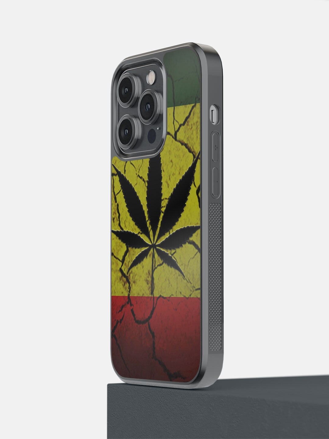 

macmerise Green & Red Rastafari iPhone 14 Pro Bumper Back Case