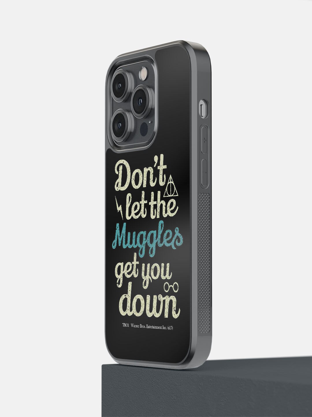 

macmerise Black Printed Muggle Theory iPhone 14 Pro Bumper Phone Back Case