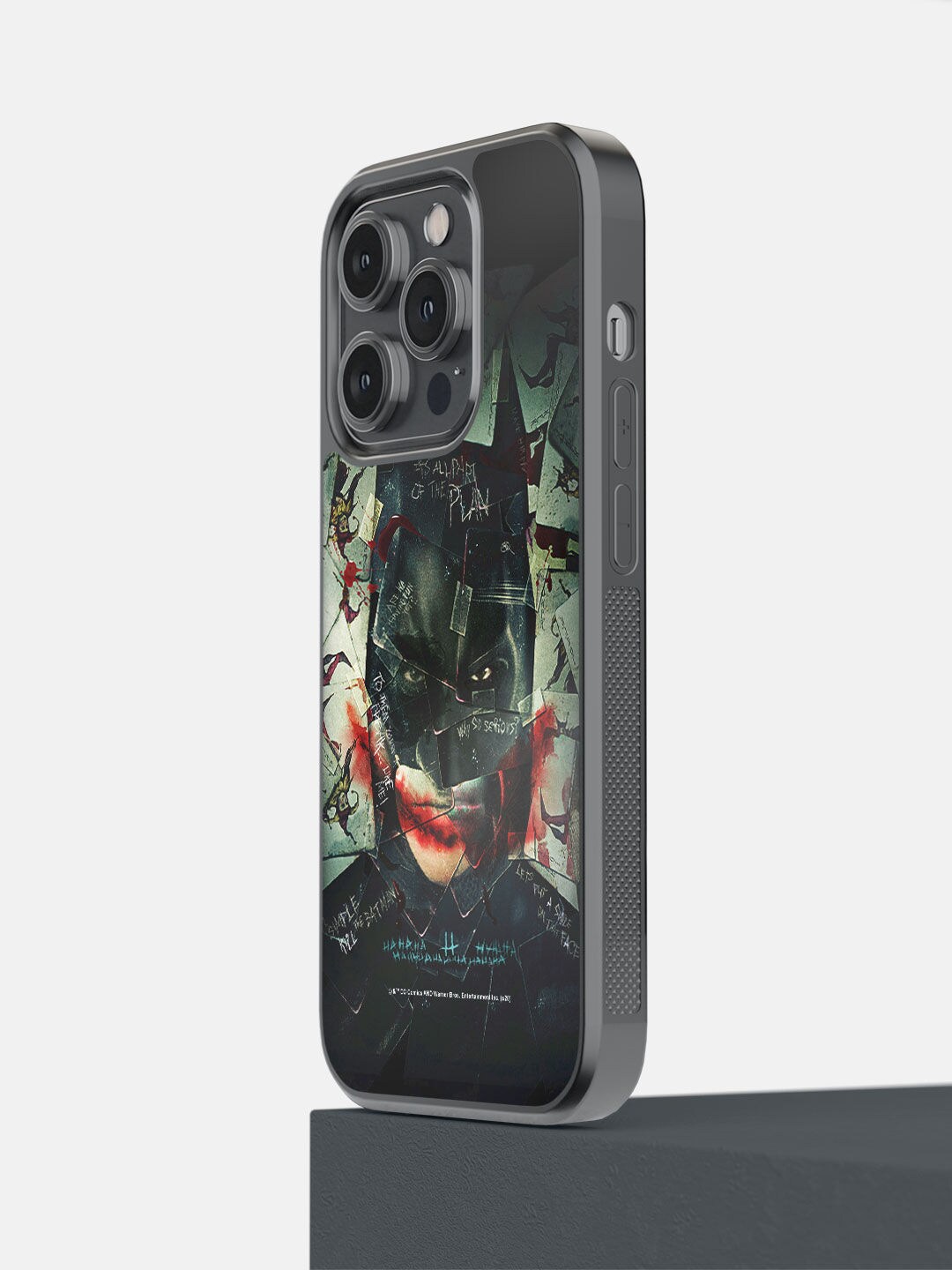 

macmerise Black Printed Bat Joker Design iPhone 14 Pro Phone Back Case