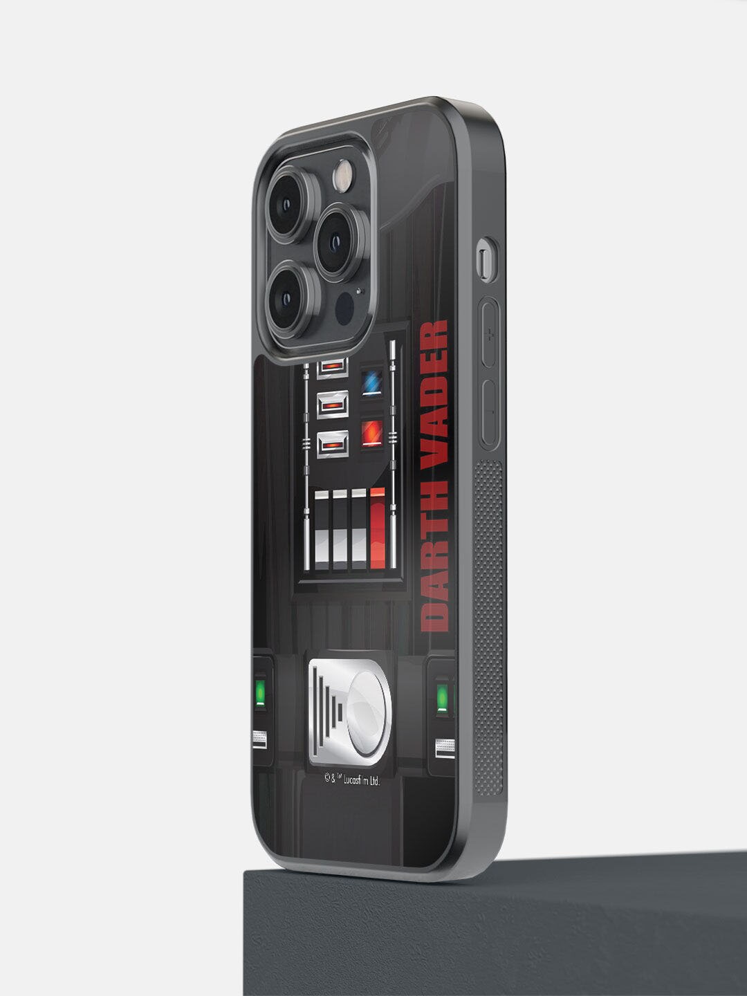 

macmerise Black Printed Attire Vader Design iPhone 14 Pro Phone Back Case