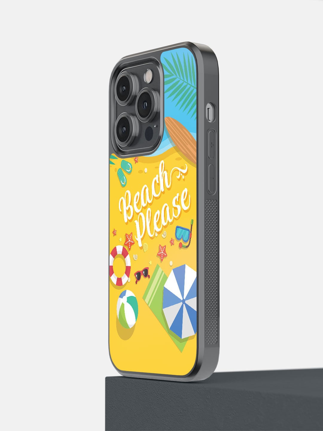

macmerise Yellow Beach Please Printed iPhone 14 Pro Bumper Case
