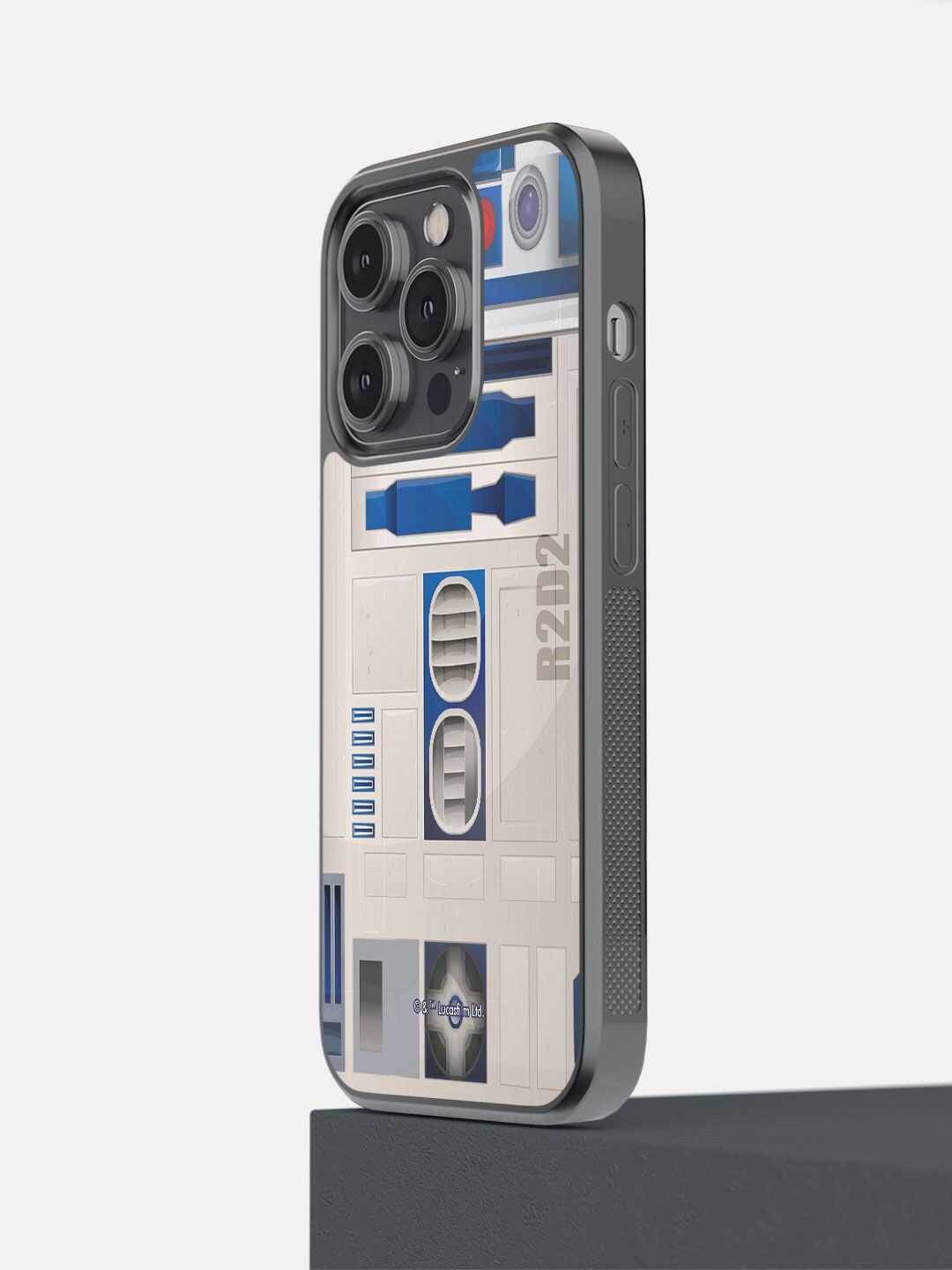 

macmerise Blue & White Attire R2D2 iPhone 14 Pro Mobile Back Case
