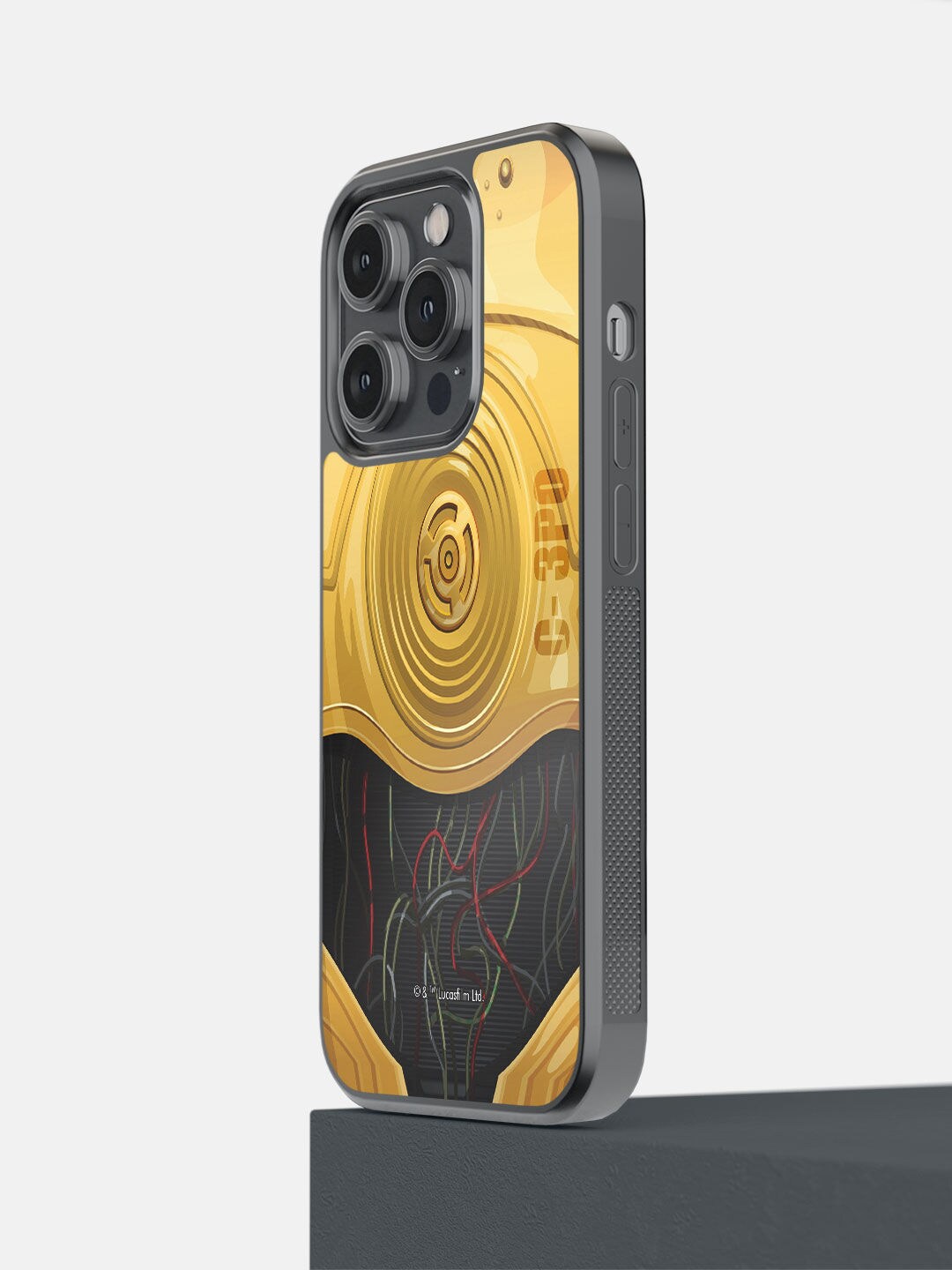 

macmerise Yellow & Black Printed iPhone 14 Pro Bumper Case